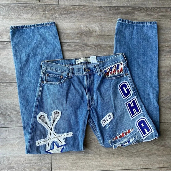 Rare! Levi’s 529 X NLL Low Rise Straight Jeans - Picture 11 of 16